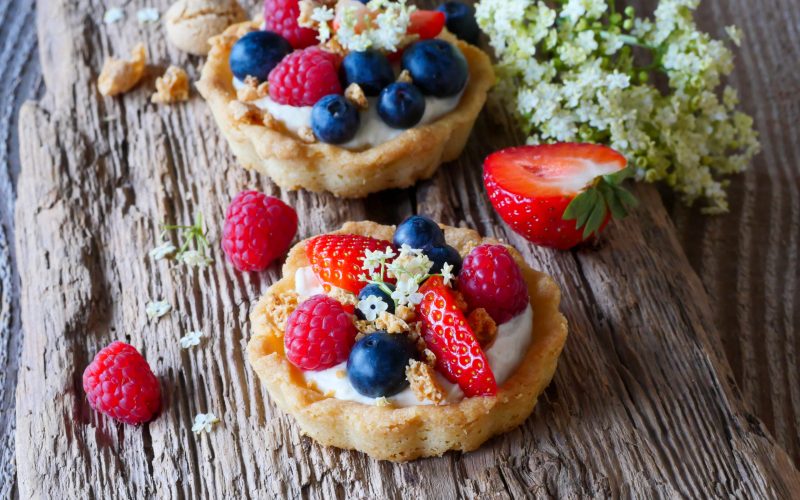 Törtchen mit Mascarponecreme und Beeren