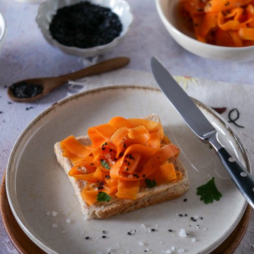 Veganer Lachs aus Karotten