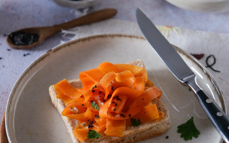 Veganer Lachs aus Karotten
