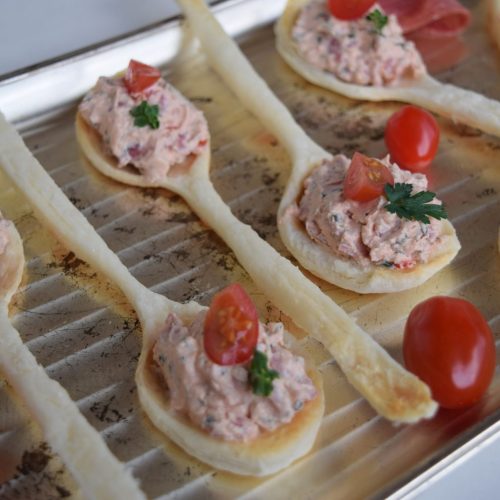 Party -Blätterteig-Löffel
